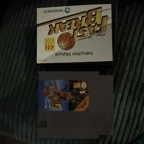 Tradewest Magic Johnson's Fast Break Complete Manual Multiplayer NES Basketball