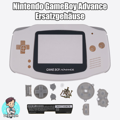 Gameboy Advance GBA Ersatz Schutzhülle Gehäuse Shell Schrauben Tasten Display