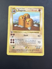 Wizards Dugtrio 1st Edition Base Set Shadowless 19/102
