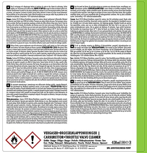 Vergaserreiniger Sonax 400Ml Drosselklappenreiniger LöSemittel 04883000-image