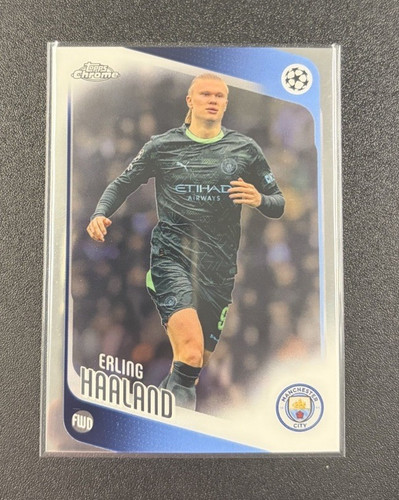 2025-26 Topps Chrome UEFA Club Competitions Erling Haaland Manchester City #181