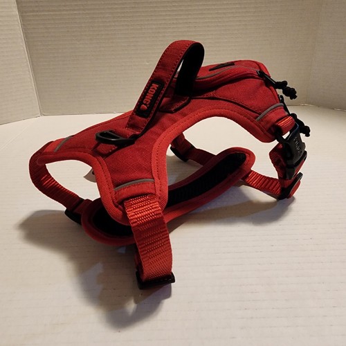 KONG Dog Harness Red Padded Adjustable Reflective w/ Handle Small/Medium