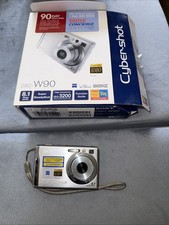 Sony Cyber-shot DSC-W90 8.1MP Digital Camera - Parts Repair As-is Silver Model