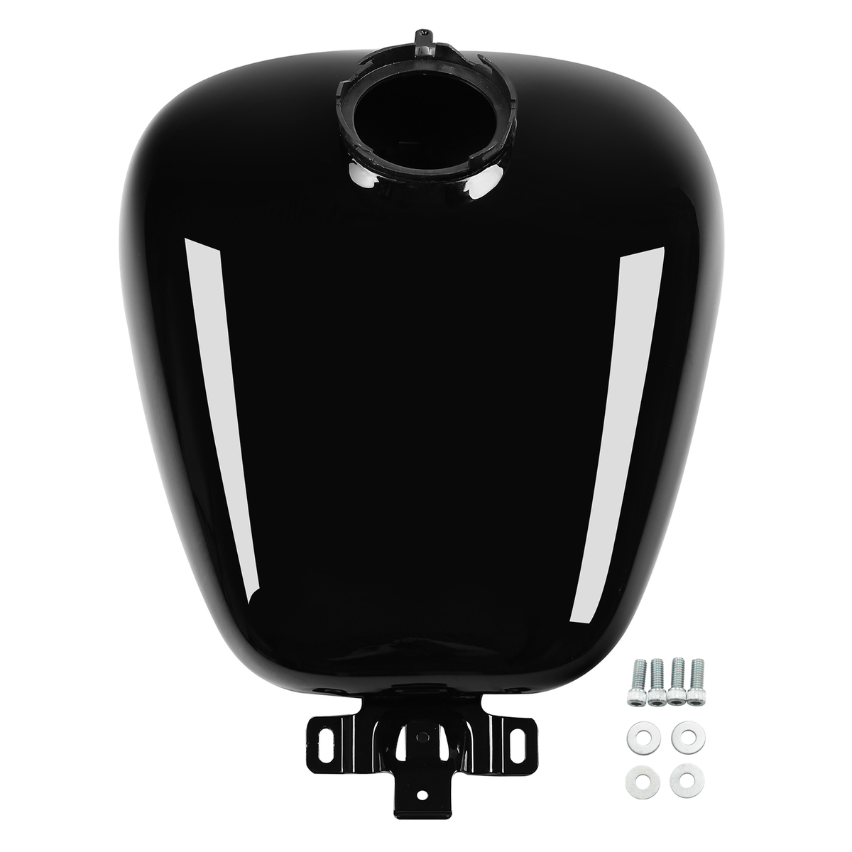 Vivid Black 6 gallon 6gal. Fuel Gas Tank Fit For Harley Touring
