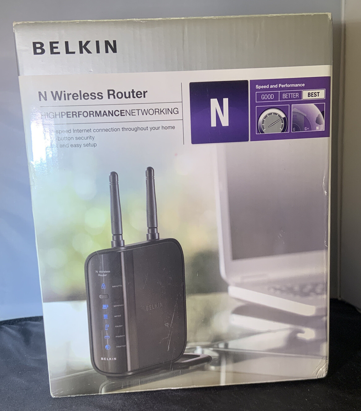 Belkin F5D8236-4 4-Port 10/100 Wireless N Router 722868706879| eBay