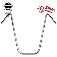 VINTAGE LOWRIDER V APE STEEL 25" RISE BICYCLE HANDLEBAR 22.2MM IN CHROME