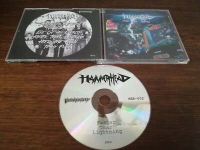 HAMMERHEAD FASTER THAN LIGHTNING CD 2013 HBR THRASH METAL SACRED REICH OVERKILL 