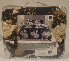 Lush Decor Zinnia Floral 3 Piece Quilt Set King