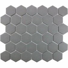 SAMPLE Full Body Hexagon Dark Grey Mosaic