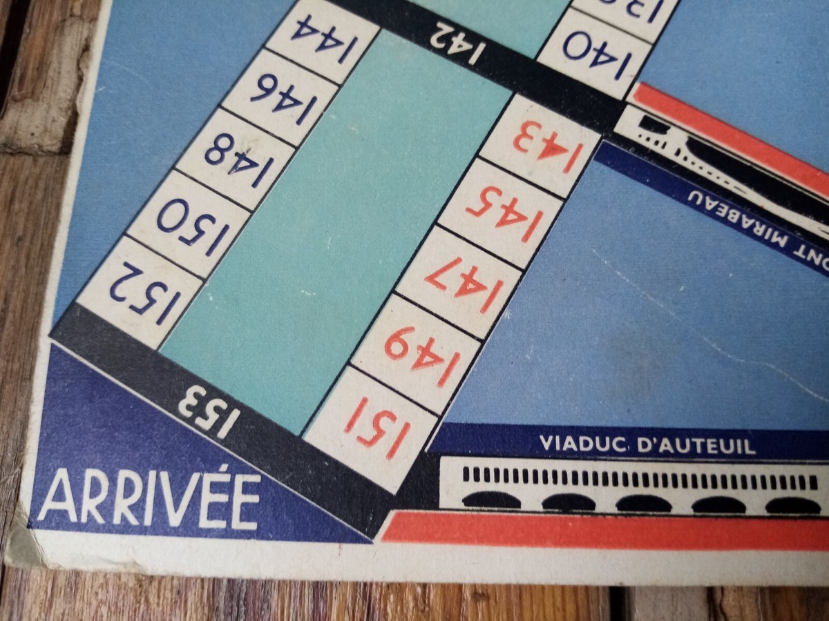 Jeu Ancien « Les Ponts De Paris » – Traversée De Paris à La Nage – 1930