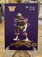 Onit Athlete 2023 Nine Series Auto Asa Turner 2/9 Washington Huskies