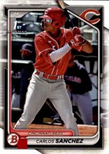 LOT OF 20 2024 BOWMAN 1ST BASE PAPER PROSPECT BP25 CARLOS SANCHEZ REDS  RC