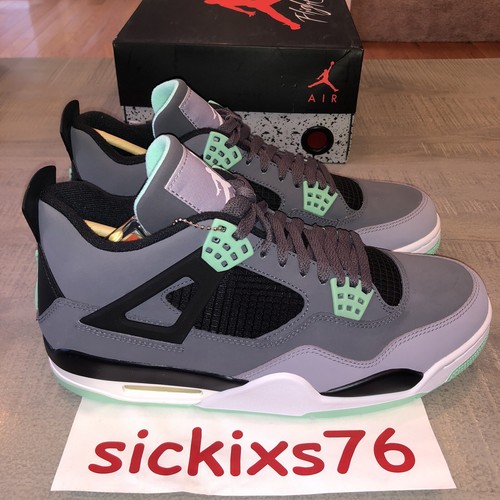 NIKE AIR JORDAN 4 RETRO 'Green Glow 