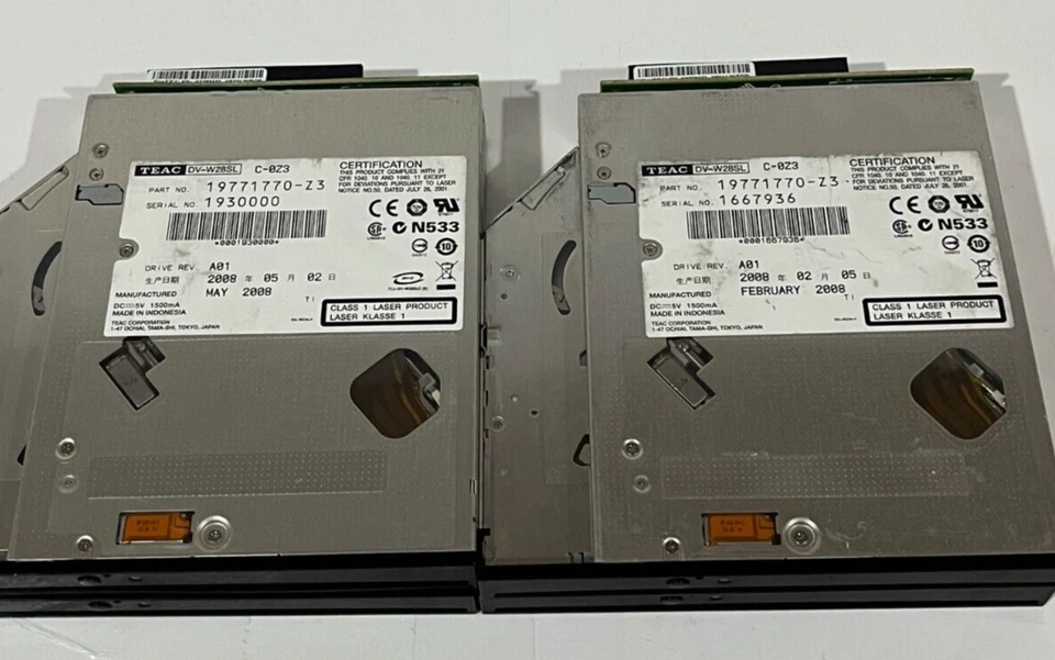 Sun 371-1106 8x DVD-Writer 24x CD-Writer Teac DV-W28SL Lot of 4 - Image 3 of 3