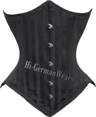 Heavy Duty Double Steel Boned Under Bust Waist Training Brocade Corsets Hi-83
