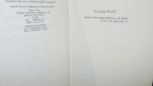 Charles Charming's Challenges on the Pathway to Throne ~ Clive James Hb in MELB - Foto 4 di 12
