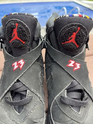 Rare Air Jordan 8 Retro GS Playoff 2013 Size 7Y Black 305368-061