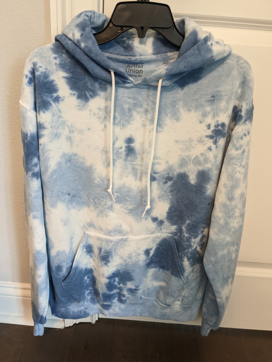 Artist Union Men's Tie Dye Pullover Sweatshirt Hoodie Size S small
