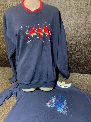 embroidered bird sweatshirt