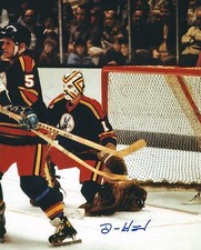 Signed  8x10 DENIS HERRON Kansas City Scouts Autographed Photo - w/ Show Ticket