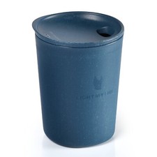 Trinkbecher mit Deckel, 350ml, blau, für Camping/Festival neu, von Light My Fire