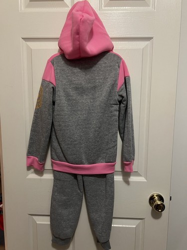 LOVE FROM THE HEART 2 PIECE PINK/GRAY JACKET/PANTS SET SIZE 6X NWT - Picture 5 of 12