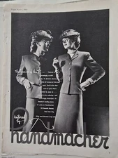1943 Womens Handmacher Tailored Suit vintage fashion ad 