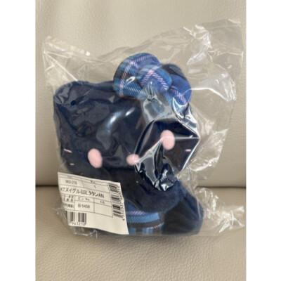 Sanrio Hello Kitty 50th Anniversary Plush Toy Blue Tartan 2024 NEW