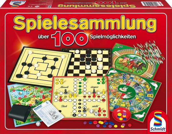 Schmidt Spiele Familienspiel Spielesammlung 100 SpielmöGlichkeiten 49147-image