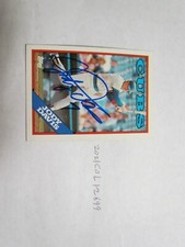 1987 Topps Jody Davis Signed Baseball Card Beckett Pre-Certified 