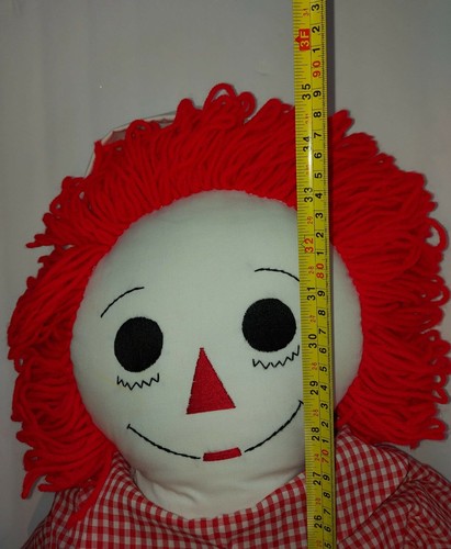 Raggedy ANN & ANDY Dolls Knickerbocker Lot Large Vintage 70s 80s HUGE USA Plush - Picture 10 of 10
