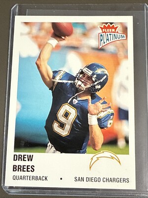 2003 Fleer Platinum Finish Glossy /100 Drew Brees Card! Chargers! Super Bowl MVP