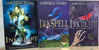 Inkworld Inkheart Trilogy Book 1 - 3 set Bundle Cornelia Funke Inkspell Inkdeath