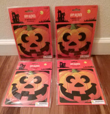 Happy Halloween Pumpkin Face Stickers Set of 4 Packs