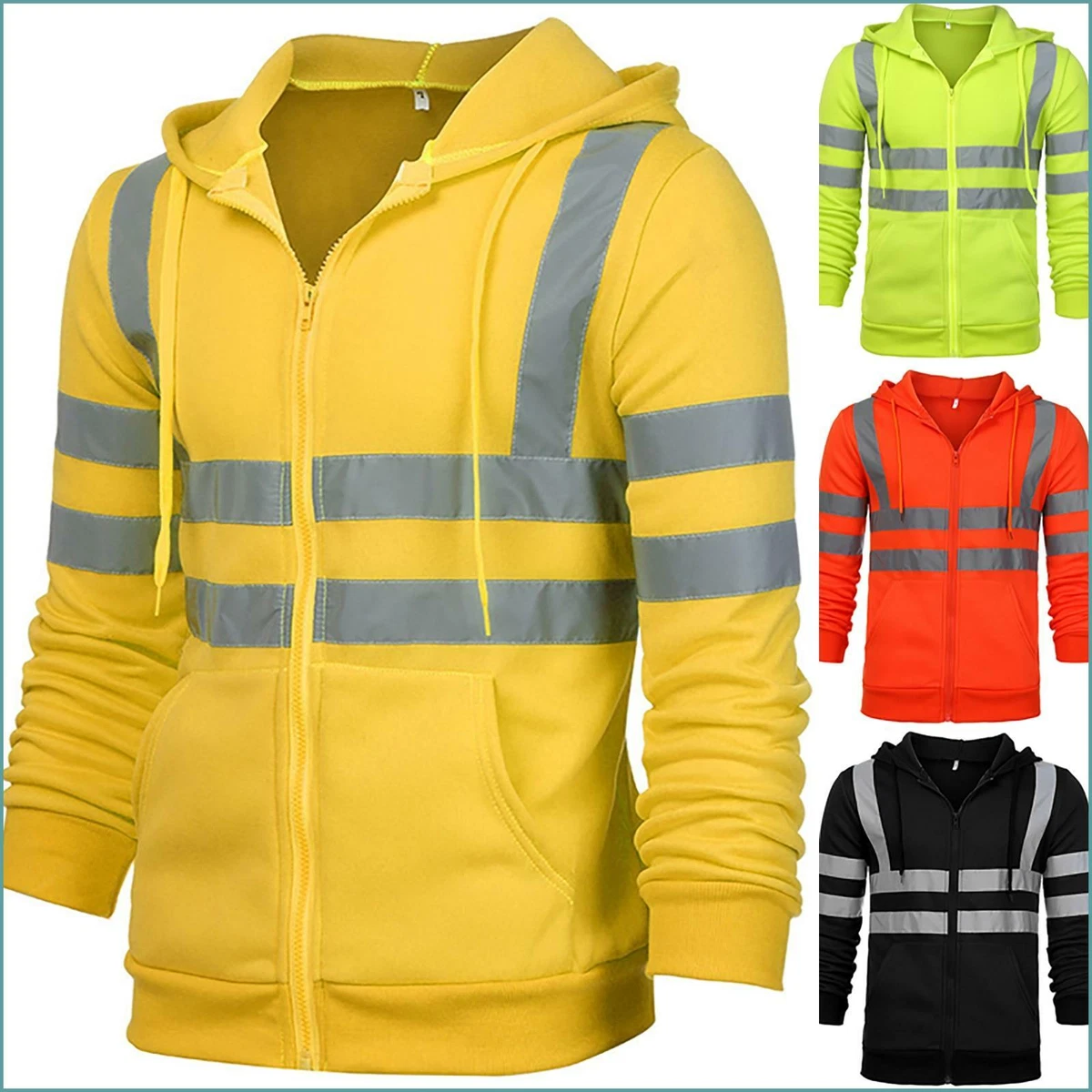 Sudadera De Trabajo Seguridad De Con A Rayas | eBay