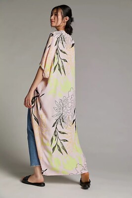 Anthropologie Bel Kazan Marielle Kimono Pink O/S