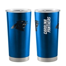 Carolina Panthers NFL 20 oz Travel Tumbler Stainless Steel Blue Design