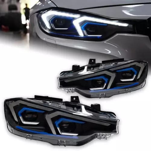 2X Für BMW 3er F30 F31 13-19 Facelift Halogen Scheinwerfer LED Frontscheinwerfer - Bild 1 von 19
