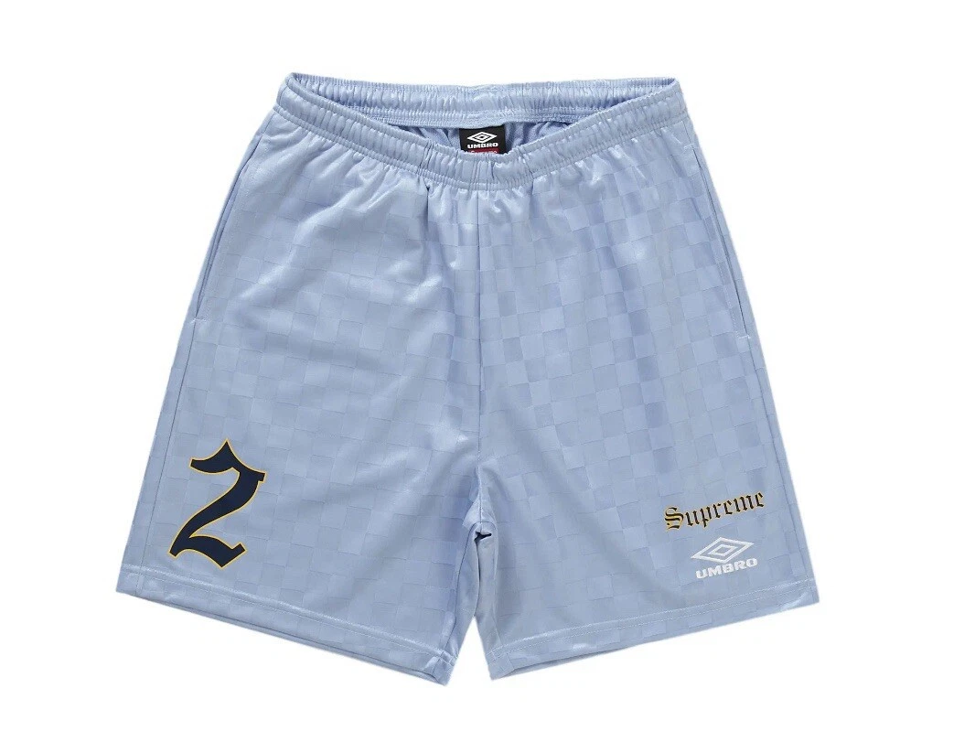 Short de foot SUPREME x UMBRO NEUF !! Homme bleu clair XL SS22