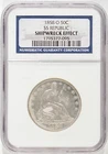 1858-O Seated Liberty Half Dollar 50c SS Republic Shipwreck Effect NGC