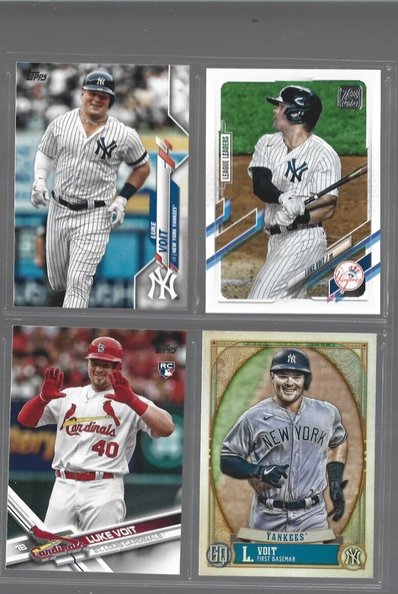 4 Card Lot of Luke Voit No Dupes Brewers-Yankees #6
