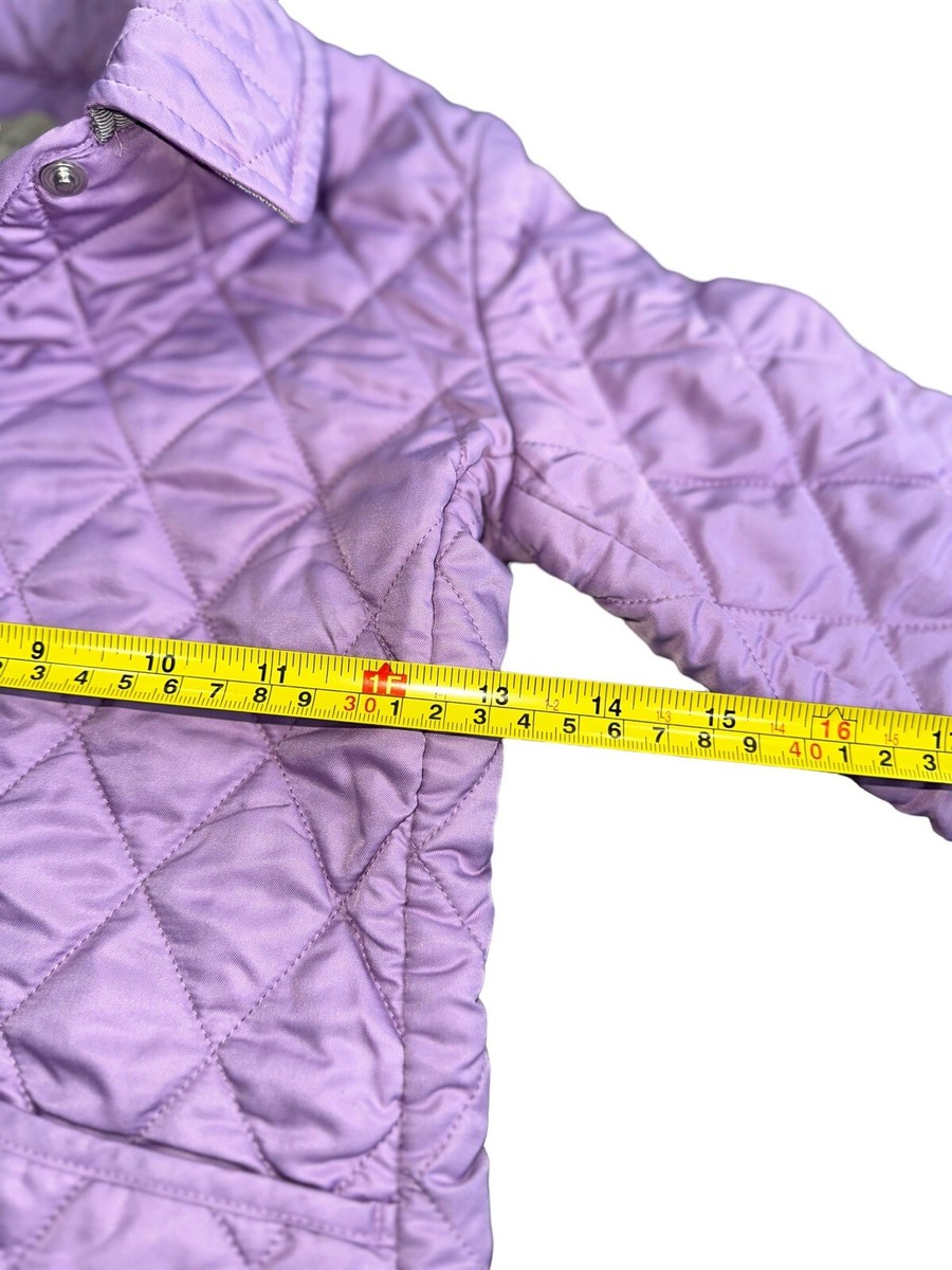 ▪️Burberry kids ブルゾン　4Y 104cm 美品▪️ Burberry Kids 4Y Quilted Coat Purple Puffer Jacket Unisex