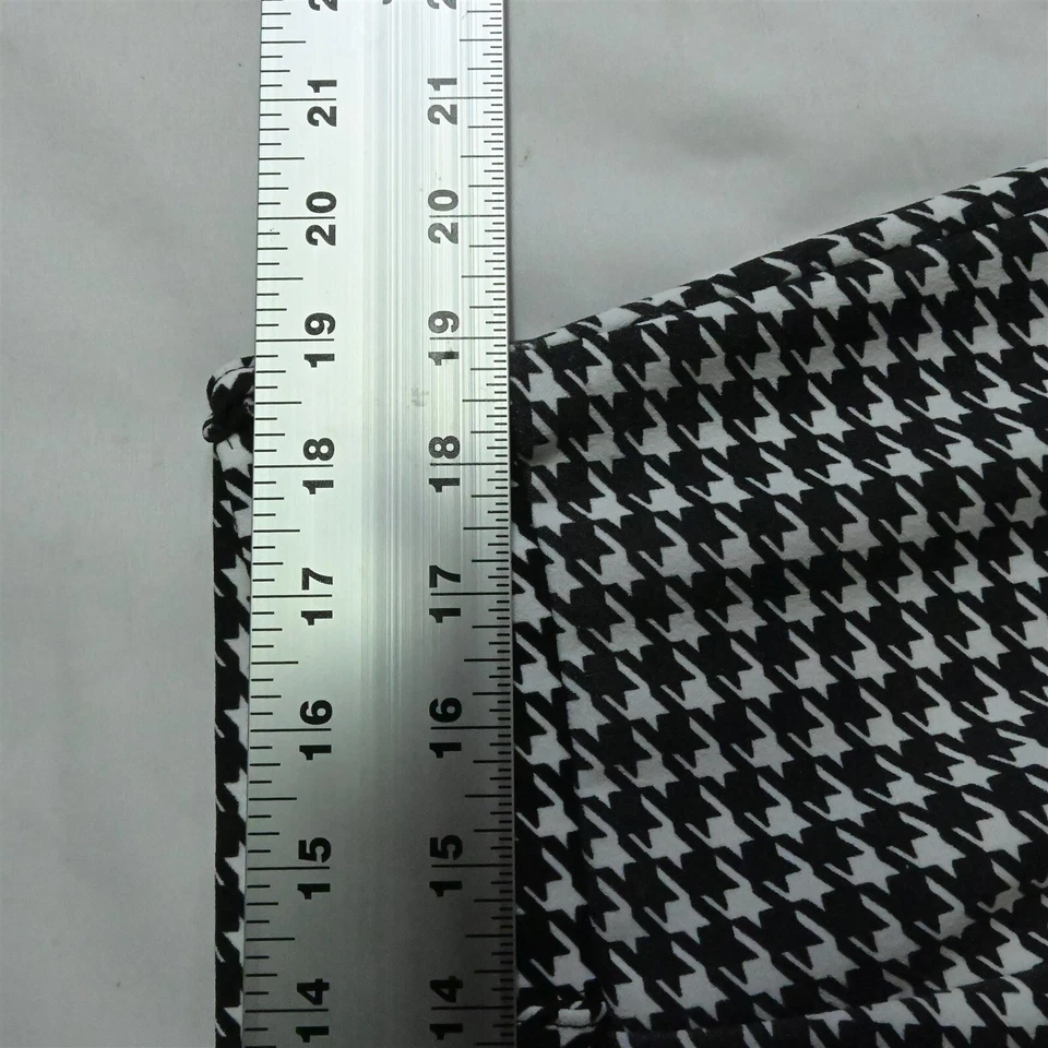 NUEVO Pantalones de vestir BooHoo 18 gris pata de gallo pierna súper ancha elásticos para mujer Foto 2 de 4