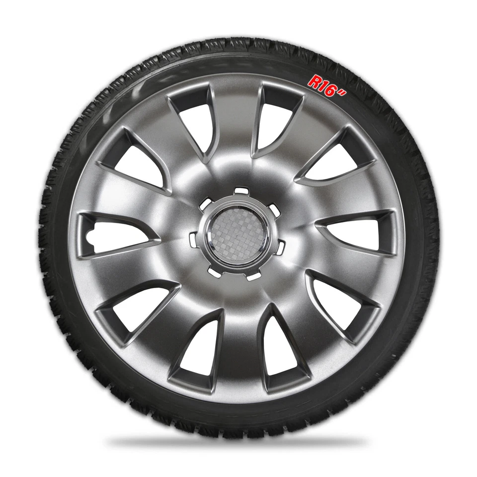 4X Copricerchi 16" Argento Per Opel Vivaro 2014-2018 Remplacement D'Origine - Immagine 3 di 4