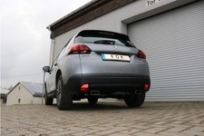 FOX Sportauspuff ESD Duplex je 1x145x65mm Trapez für Peugeot 2008 ab 13