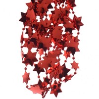 Kaemingk Weihnachts-Sterngirlande Christmas Red Rot 2,7 Meter - Kunststoff