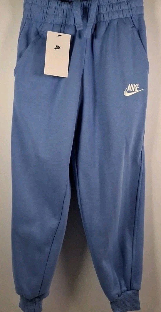 Nike Big Kids' Extra Small Club Fleece Jogger Pants FD3008-494, Royal Pulse/Wht