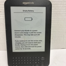 Amazon Kindle Keyboard 3rd Generation D00901 6in, WiFi, AS IS