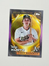 NICK KURTZ 2026 Topps Series 1 ALL-TOPPS TEAM PINK FOIL PARALLEL ATT-2 Athletics