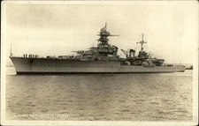 Navy Croiseur-GEORGES LEYGUES Original Vintage Real Photo Postcard RPPC